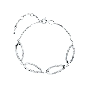 

Silver Bracelet with cubic zirconia sunlight sample 925