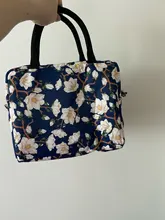 Winmax-fiambrera térmica portátil con estampado Floral para mujeres y niños, bolsa térmica para conservar alimentos frescos