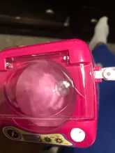 Minimáquina de simulación para niños, juguete para jugar a las casitas, brocha eléctrica para maquillaje, herramienta nueva y con patrones bonitos a la moda