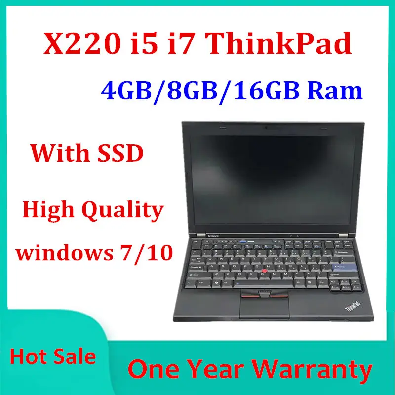2021 Caldo! Per Lenovo Thinkpad X220 I5 2410M I7 2620M 4Gb/8Gb/16Gb Ram Ssd 12.5 "Fotocamera Win7 Win10 Diagnosi Computer Tablet Pc