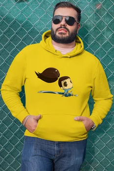 

Angemiel Wear Sitting Sweet Yasuo Yellow Men 'S Hooded Sweatshirt