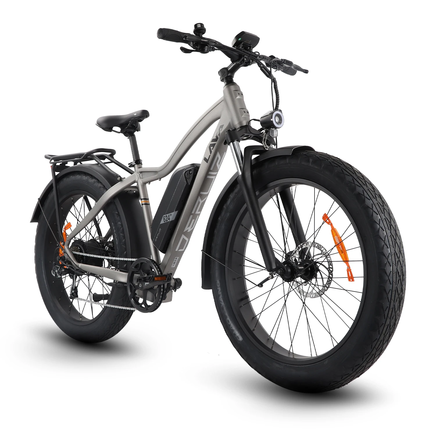 Deruiz Lava Electric Bike 26 Inch Snow 