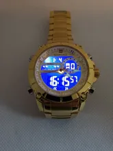 NAVIFORCE-reloj de pulsera militar para hombre de acero, cronógrafo de acero, cronógrafo para hombre, resistente al agua, pantalla dual