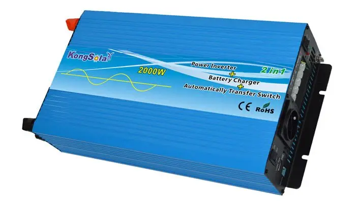 Преобразователь напряжения KongSolar KPC12/2000 с функцией зарядки(ИБП, реальный синус)(+ Набор предохранителей в подарок