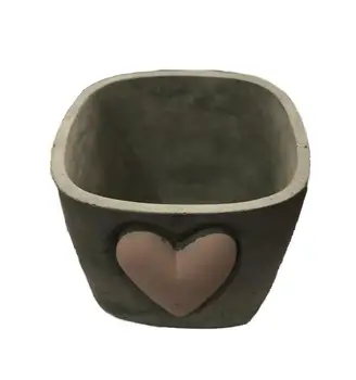 

Simo Flower Pot Heart Soap Scented for Stone Concrete Silicone Mold