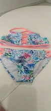 Bañadores Niña juegos de Bikini cabestro estampado 2 piezas trajes de baño chica traje de baño niños Bikini estilo Tankini trajes de baño traje de baño Niña Biquini