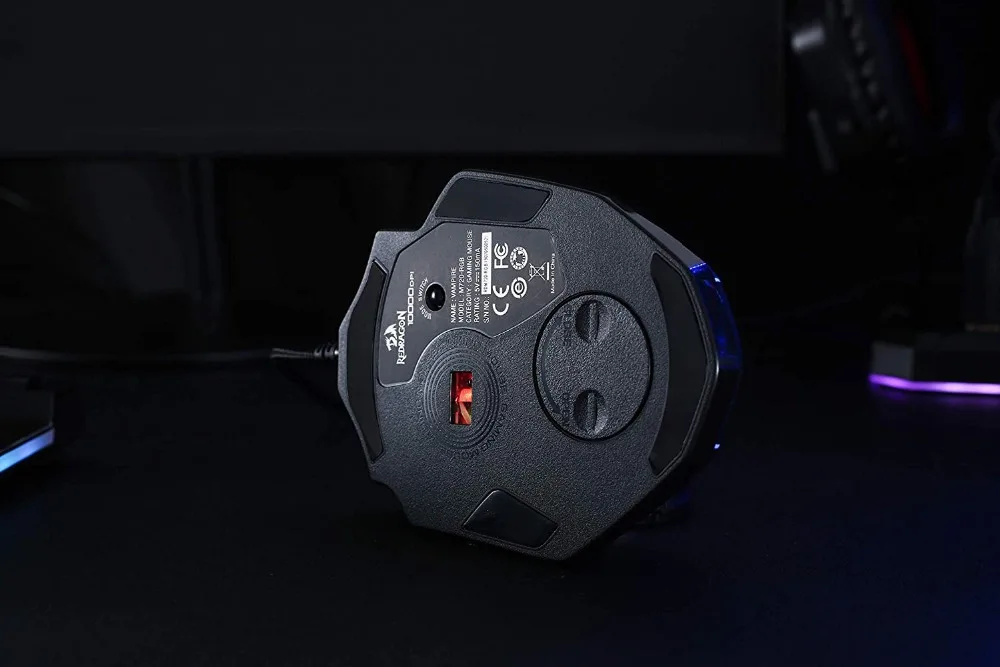 Игровая мышь Redragon M720 VAMPIRE RGB, проводные оптические Игры 10000 dpi, эргономичная удобная ручка с макро
