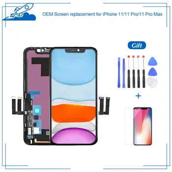 

100% OEM For iPhone 11 11Pro Max With 3D Force Touch Digitizer LCD Screen OLED Display Assembly Replacement True Tone Supported
