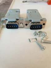 Juego de 2 conectores de puerto Serial RS232, carcasa de Enchufe macho hembra DB9, Conector de clavija de plástico de 9 pines, adaptador de toma COM, nuevo