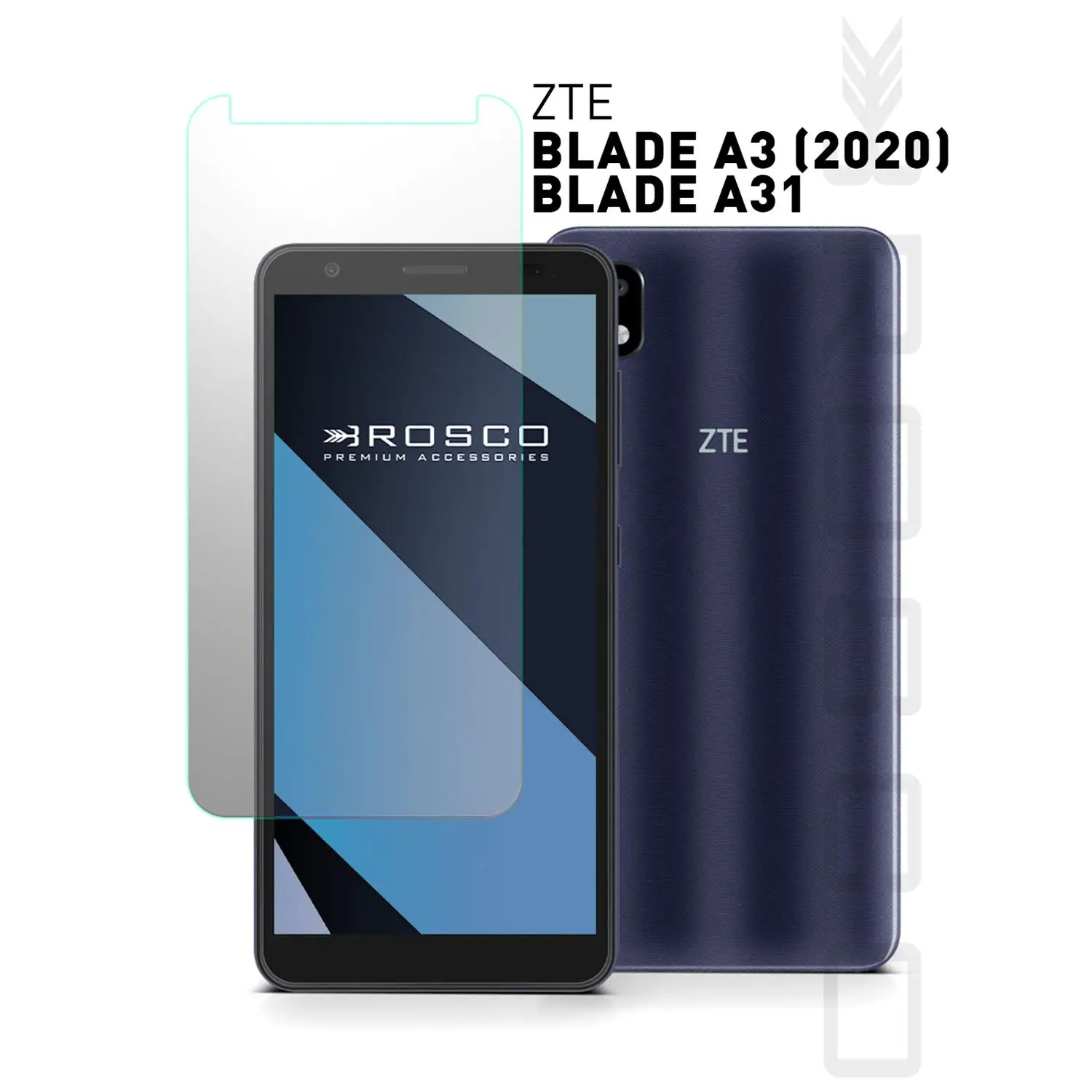 Защитное стекло для ZTE Blade A3 (2020) A31 с отступами лучшей совместимости чехлом |