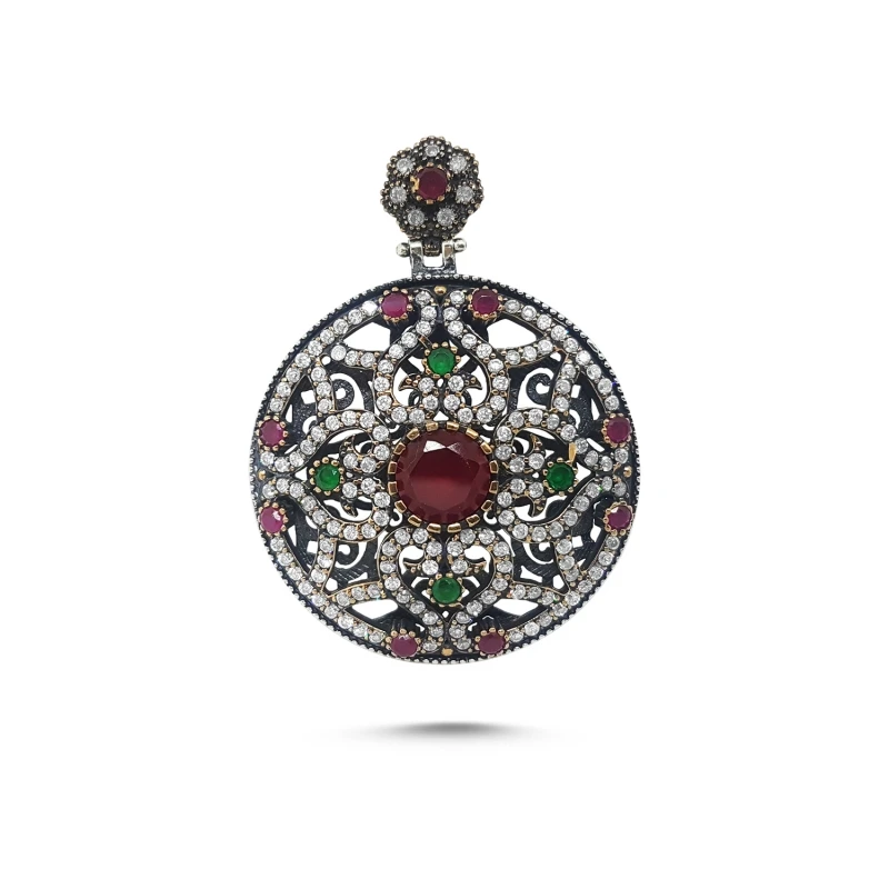 

Silver 925 Sterling Hand Job Zircon Cubic Zirconia Authentic Pendant