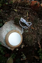 Calentador de tazas de madera con USB, posavasos portátil para bebidas calientes