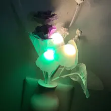 Lamp Mushroom Night-Lighting LED Romantic Lilac Home-Art-Decor Colorful Us/eu-Plug Lovely
