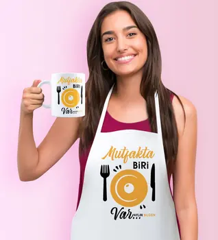 

Personalized Kitchen Of Themed Kitchen Apron Mug Set-3