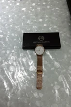 Japón Movimiento de Cuarzo de Alta Calidad 36mm hannah Martin Mujeres de Malla de Acero Inoxidable de Oro Rosa Damas Impermeable Reloj Dropshipping