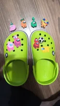 6-24 unids/lote Animal perros PVC zapato encantos de la fruta de aguacate de La Flor de decoración accesorios médicos café de coco encantos chico regalo