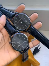 Reloj personalizado para mujer y hombre, pulsera Unisex con grabado con tu nombre en la cara, reloj de pulsera con correa de cuero