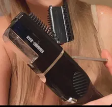 Máquina cortadora de pelo con carga USB, recortadora con división de pelo, herramienta de belleza