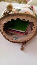 Cartera pequeña de moda para mujer, monedero pequeño Retro con flores, bolso de mano, monedero # L35