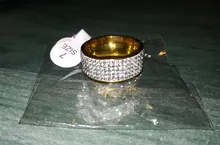 Anillo de acero de estilo Retro Vintage para mujer, joyería de 5 fila de cristales transparentes, anillos de boda de compromiso de acero inoxidable a la moda, gran oferta