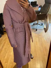 Winter Coat Parkas Long-Jacket Thin Toppies Autumn Womens Plaid Argyle Belt Double-Breasted-Belt