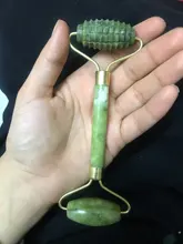 Rodillo masajeador Facial de piedra de Jade, masajeador Natural para cara, ojo, cuello, Guasha raspador, herramientas adelgazantes de belleza
