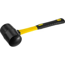 Киянка резиновая черная с фиберглассовой ручкой STAYER 450 г 2054-65 Профессионал