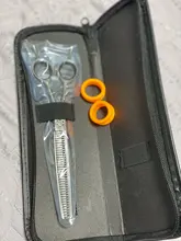 7 inch right handed  curved dog grooming chunker scissor