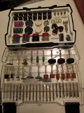 268PC Abrasive Rotary Tool Accessories Set Electric Mini Drill Bit Kit for Dremel Sanding