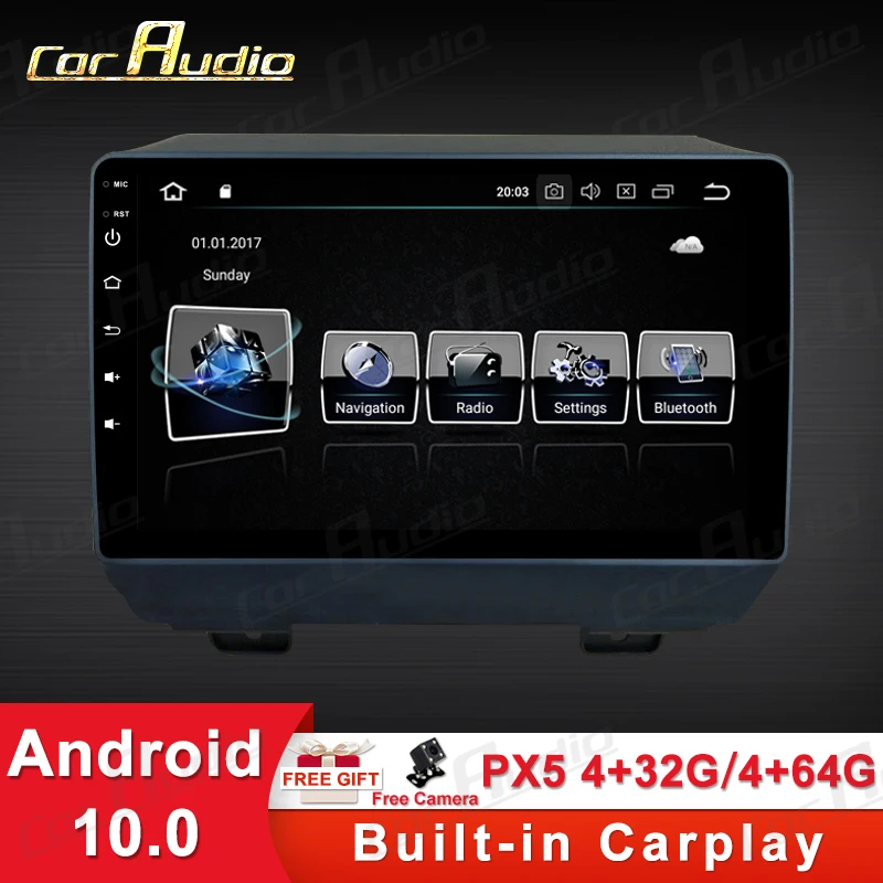 Автомагнитола для Jeep Wrangler мультимедийный видеопроигрыватель на Android 9 0 2018 2019 с
