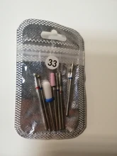 Fresas de diamante para manicura, taladro de cerámica para uñas, molinos de eliminación de broca para uñas, juego de herramientas eléctricas para manicura de Gel, 6 uds.