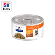 Влажный диетический корм для кошек Hill's Prescription Diet c/d Multicare, при профилактике мкб, с курицей и овощами, 82г*24