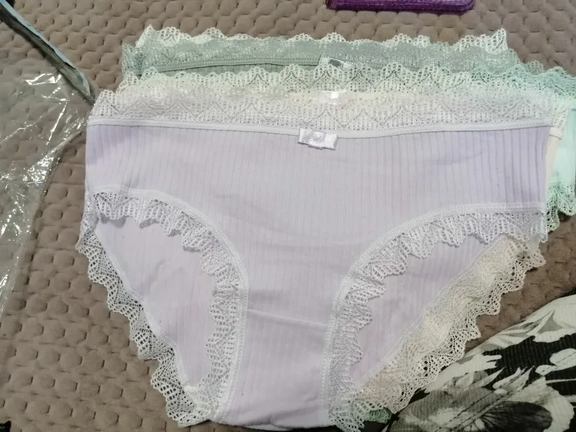 3PCS/lot Cotton Panties Women Comfortable Underwears Sexy Middle