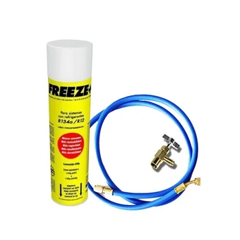 

Gas bottle Coolant Freeze 445Gr + Valve + Hose Organic Substitute R12/R134A
