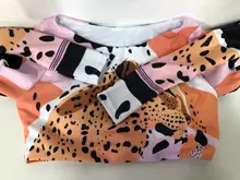 Bikini de manga larga con estampado de tigre para mujer, traje de baño de dos piezas con estampado de tigre para surfear, con realce, para verano, 2021