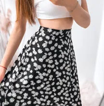 Mozuleva-faldas de gasa de cintura alta para mujer, faldas informales con estampado Floral, falda Maxi para la playa de talla grande S-3XL, primavera y verano, 2021