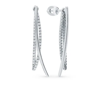 

Silver earrings with cubic zirconia sunlight sample 925