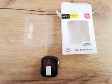 Cristal + funda para Apple Watch serie 44mm 40mm iWatch, Protector de pantalla de parachoques de 42mm y 38mm + funda para Apple watch 6 5 4 3 SE