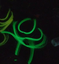 Lunker resplandor luminoso Ultravioleta fluorescente volar hilo de pesca strand línea de cuerda atar diy material ayudar ganchos moscas