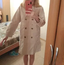 Gabardina con solapa para mujer, abrigo informal con cordón y doble botonadura, peso ligero, largo medio, rompevientos de talla grande, novedad de 2021