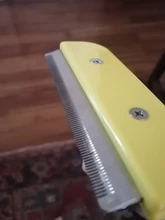 Peine de acero inoxidable para perros y mascotas, cepillo para quitar el pelo, herramienta de aseo para gatos, mango suave, accesorios para productos para mascotas #2