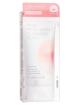 

May Island foam for washing with pearl extract micro-bubble cleansing