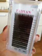 Extensiones de pestaña de visón para injerto, 16 filas, L/L +/LC/LD/LU, negro, 7-15mm, mezcla de pestañas individuales