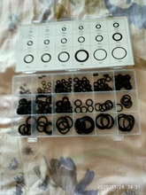 Anillos de goma de silicona de anillo O junta NBR VMQ FKM sellado O anillos arandela de nitrilo de oring conjunto Kit de surtido de conjunto de caja de anillo