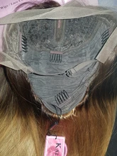 Peluca con malla Frontal de cabello humano para mujer, postizo de encaje Frontal 13x4, Color marrón y Rubio, ombré, pelo Remy brasileño de 2/27 colores