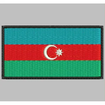 

Bandera AZERBAIYAN para mascarilla parche bordado Iron patch toppa ricamata gestickter patch patch brode