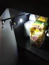 Include Battery LED Cabinet Hinge Night Light Sensor Light For Kitchen Living Room Bedroom