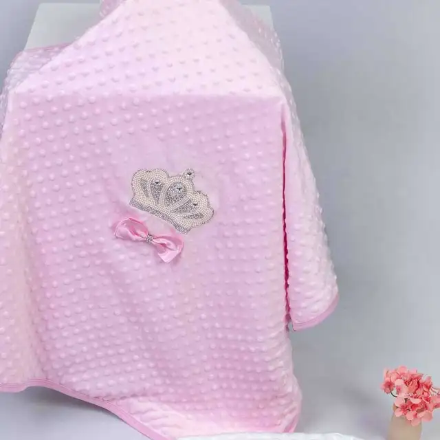 Personalized Baby Name Embroidered Blanket King Queen Babies Girls Boys