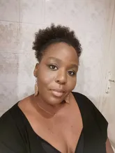 Alileader-moño de pelo rizado, extensiones de cabello sintético con pinza, coleta corta, coleta Afro esponjosa, moño para el cabello