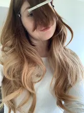 Women's Wigs Bangs American-Hair Heat-Resistant Water-Wave Dark-Brown Long with Synthetic